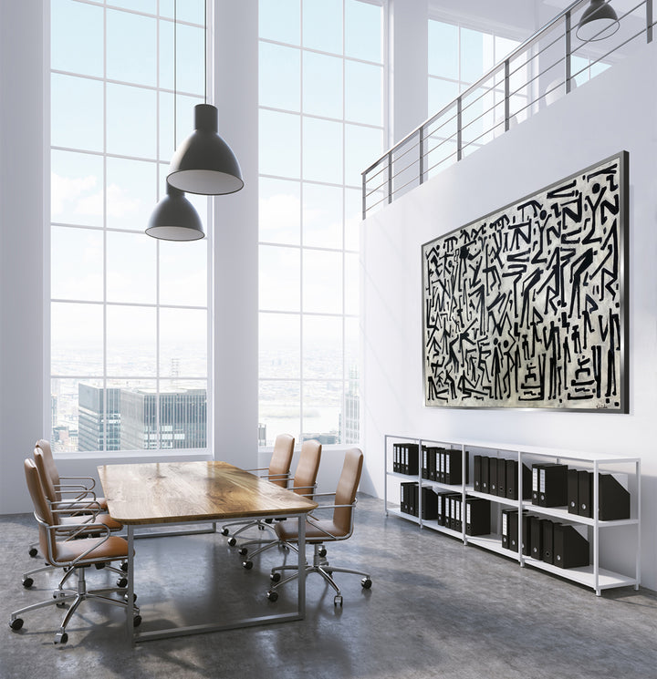 PRINITIVE CONVERSATION 36"x54"