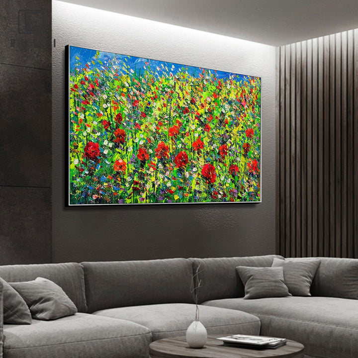 CRIMSON MEADOWS 42"x68"