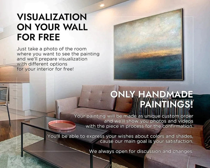 Abstract Wall Painting Art Painting Original Home Decor Wall Art Living Room Art Custom Painting Frame Painting | ASSOCIATION 242 39.3x31.5"