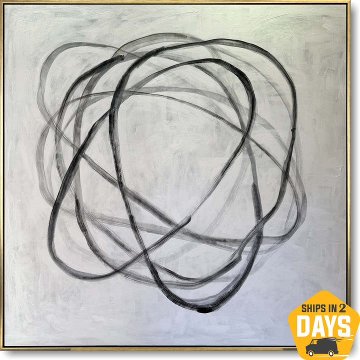 MINIMALIST SWIRL 72"x72"