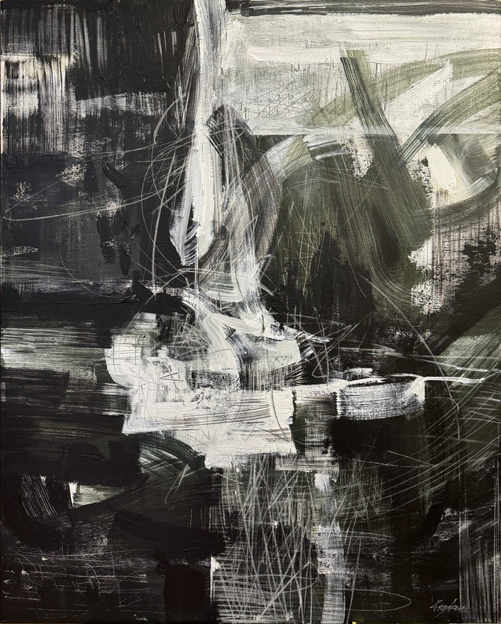 BLACK AND WHITE DYNAMIC 39.4"x31.5"