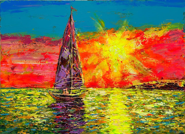 SUNSET SAIL 30"x46"