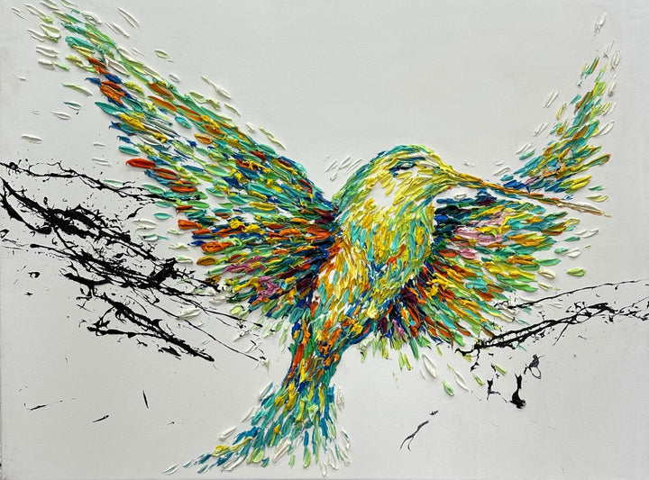 SPRING HUMMINGBIRD 20"x28"
