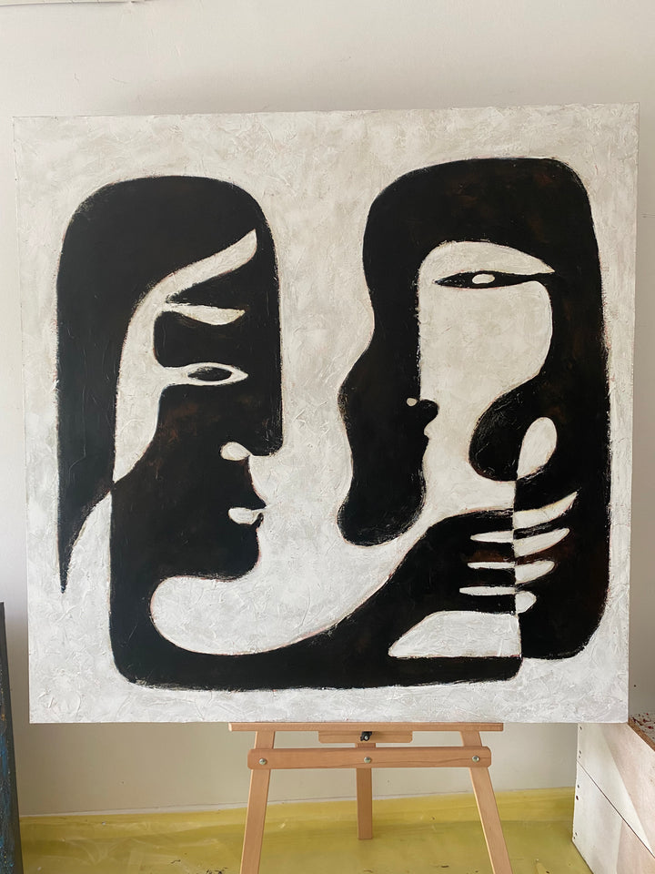 WHISPERED SIHOUETTES 50"x50"