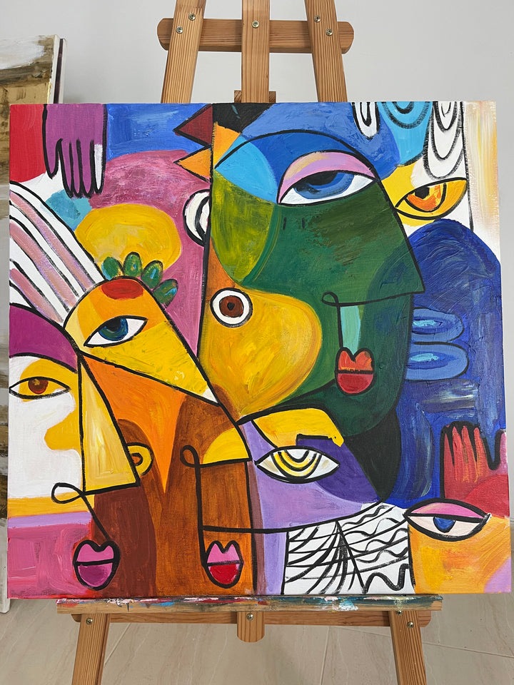 DUO IN CUBISM 2P 26x52"