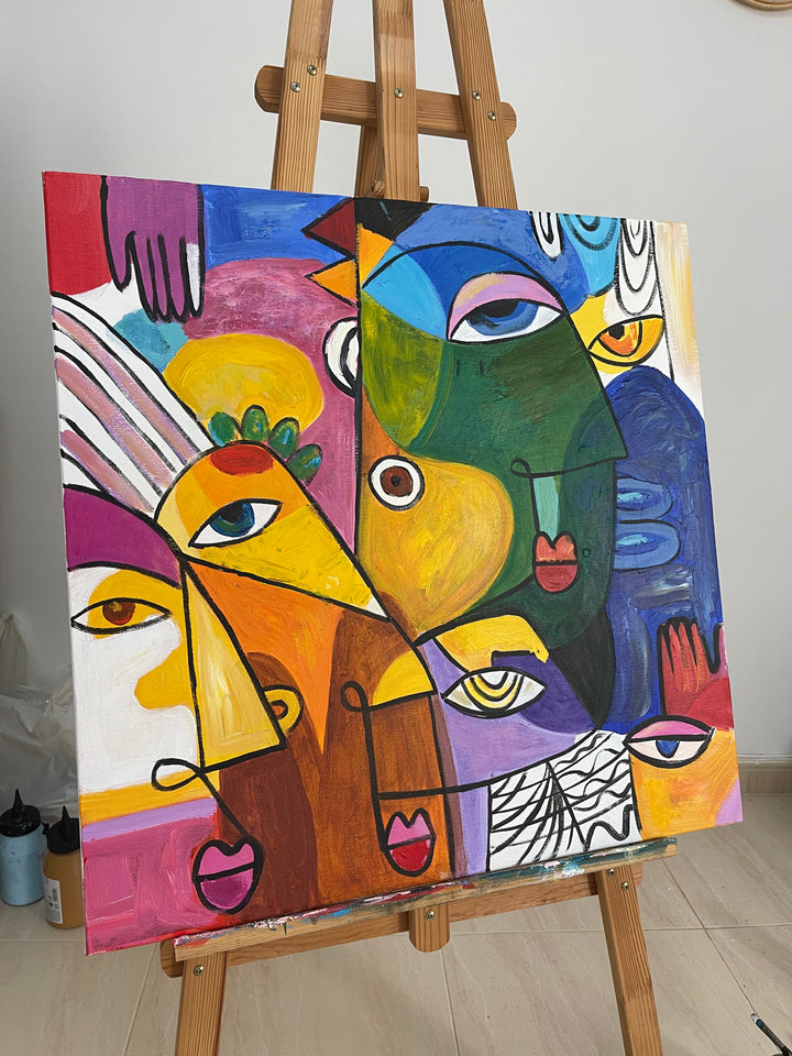DUO IN CUBISM 2P 26x52"