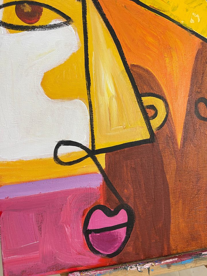 DUO IN CUBISM 2P 26x52"