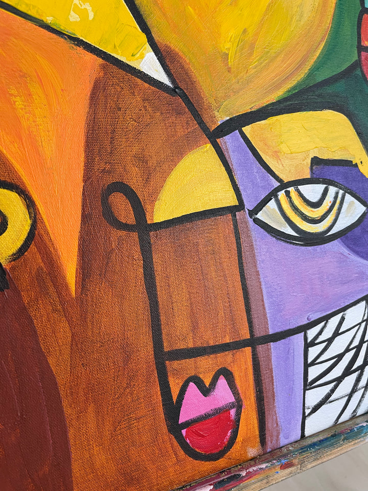 DUO IN CUBISM 2P 26x52"