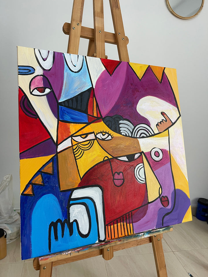 DUO IN CUBISM 2P 26x52"