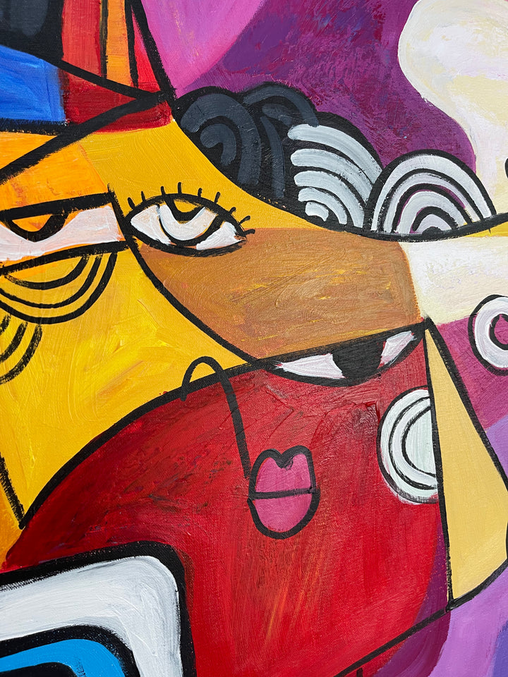 DUO IN CUBISM 2P 26x52"