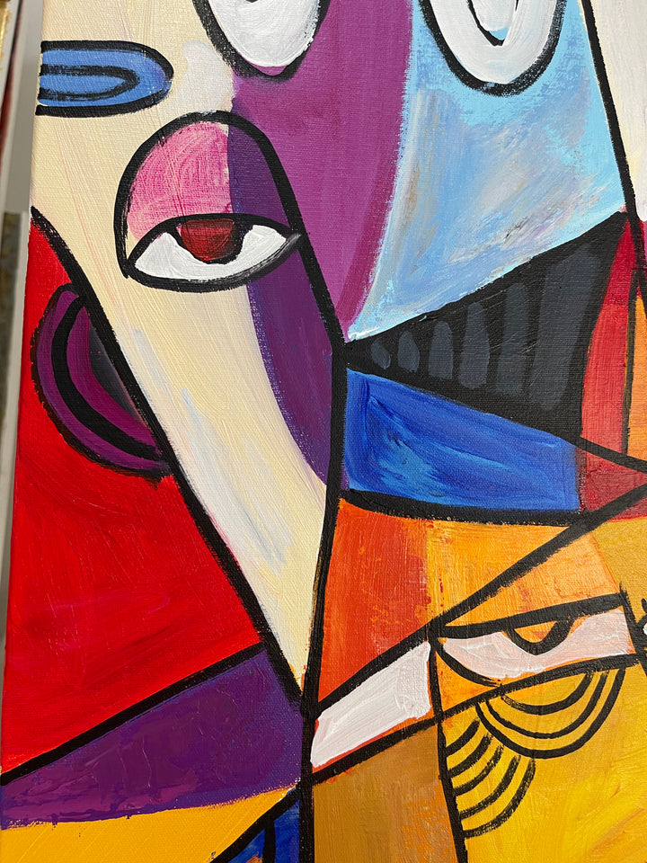 DUO IN CUBISM 2P 26x52"