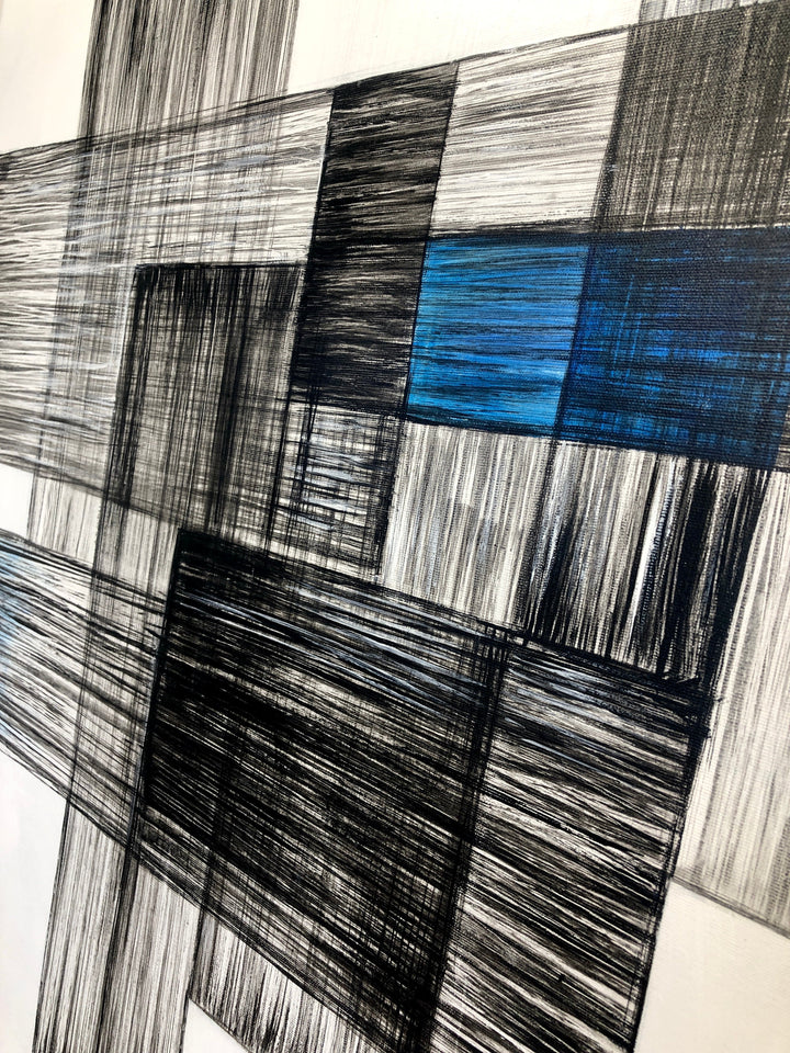 MIDNIGHT BLUEPRINT 34"x28.1"