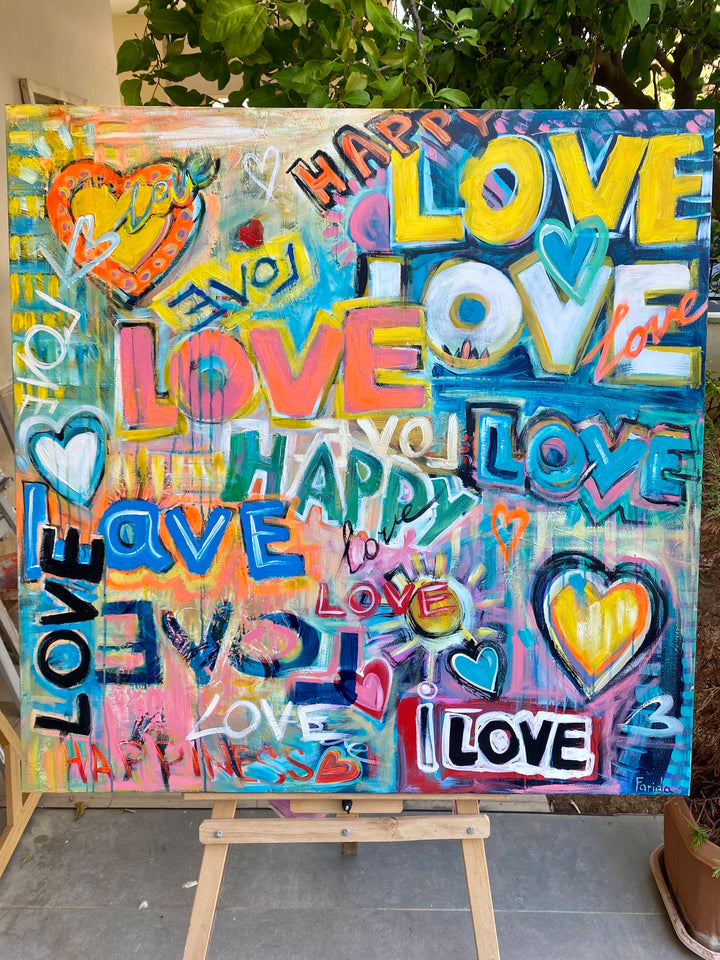 LOVE EXPLOSION 46"x46"