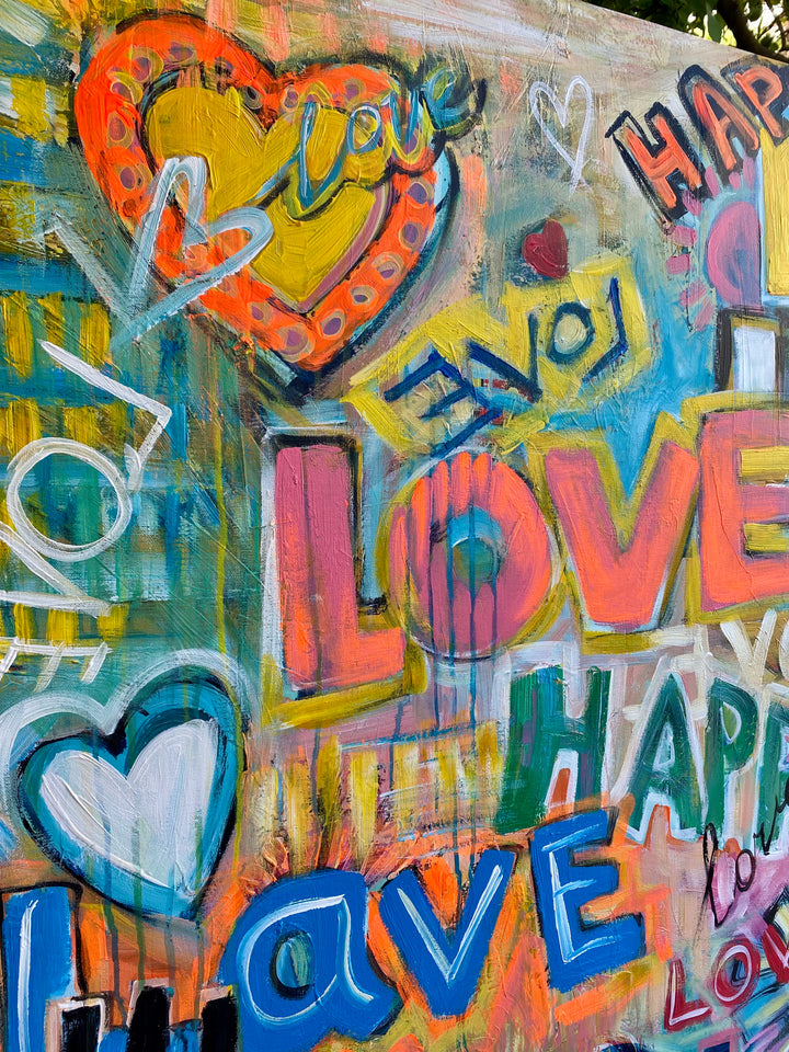 LOVE EXPLOSION 46"x46"