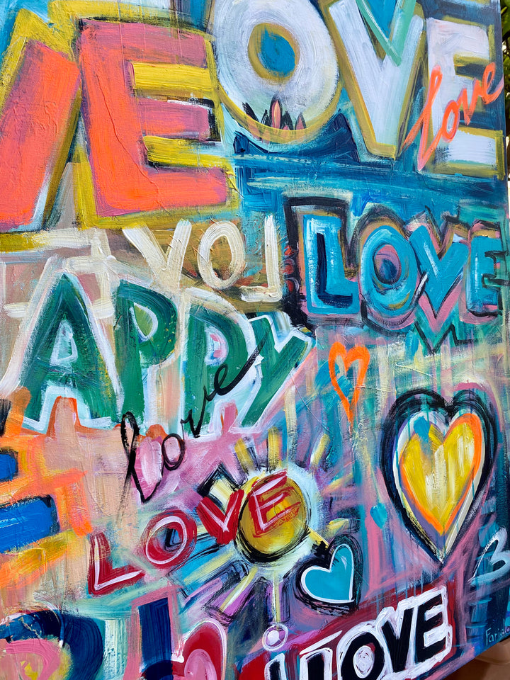 LOVE EXPLOSION 46"x46"