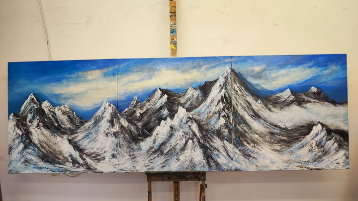 SNOWY SUMMITS 3P 36"x108"