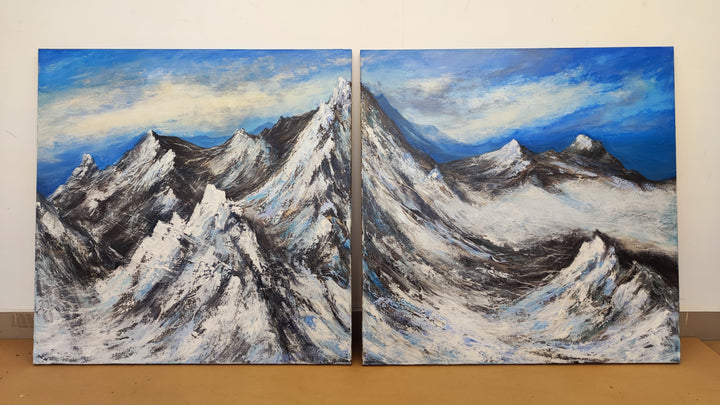 SNOWY SUMMITS 2P 36"x72"