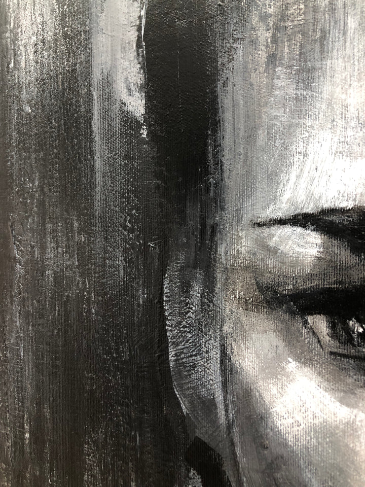 GHOSTED FACE 40"x40"