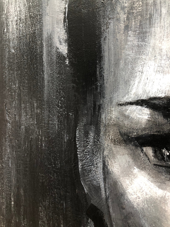 GHOSTED FACE 40"x40"