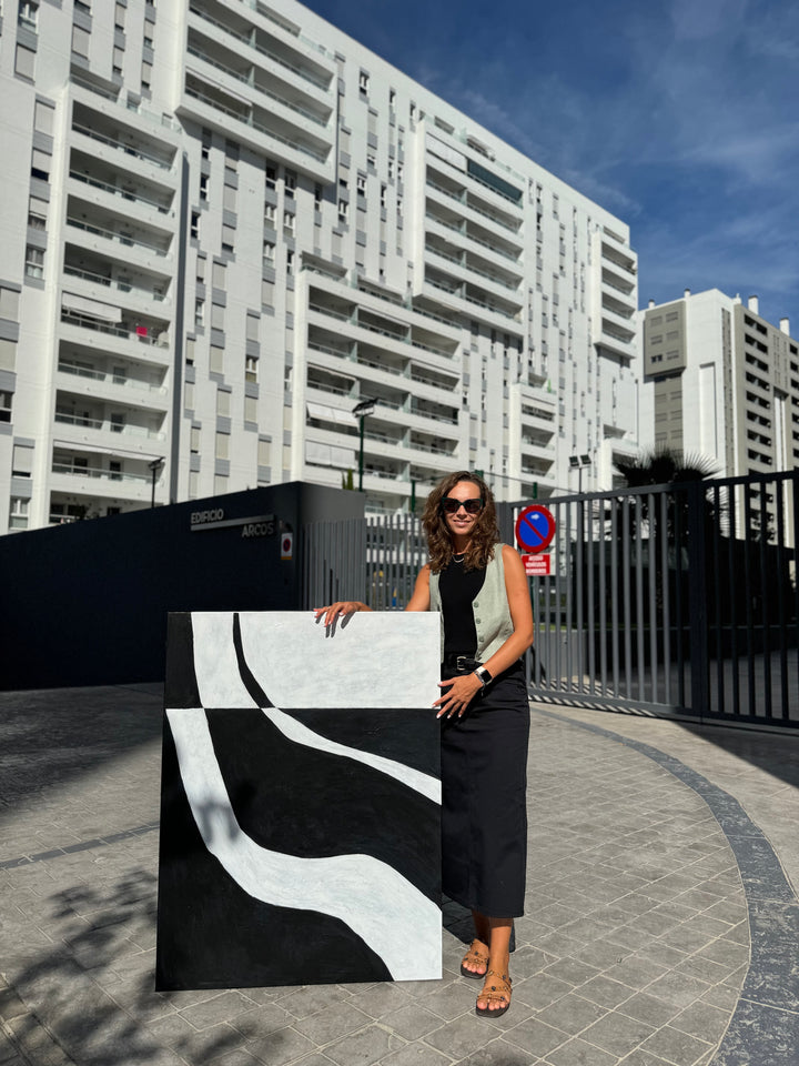 MONOCHROME FLOW 40"x30"