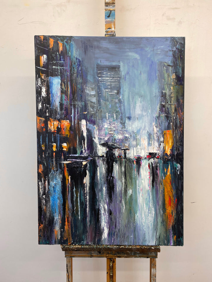 NIGHTTIME CITYSCAPE 39.4"x27.5"
