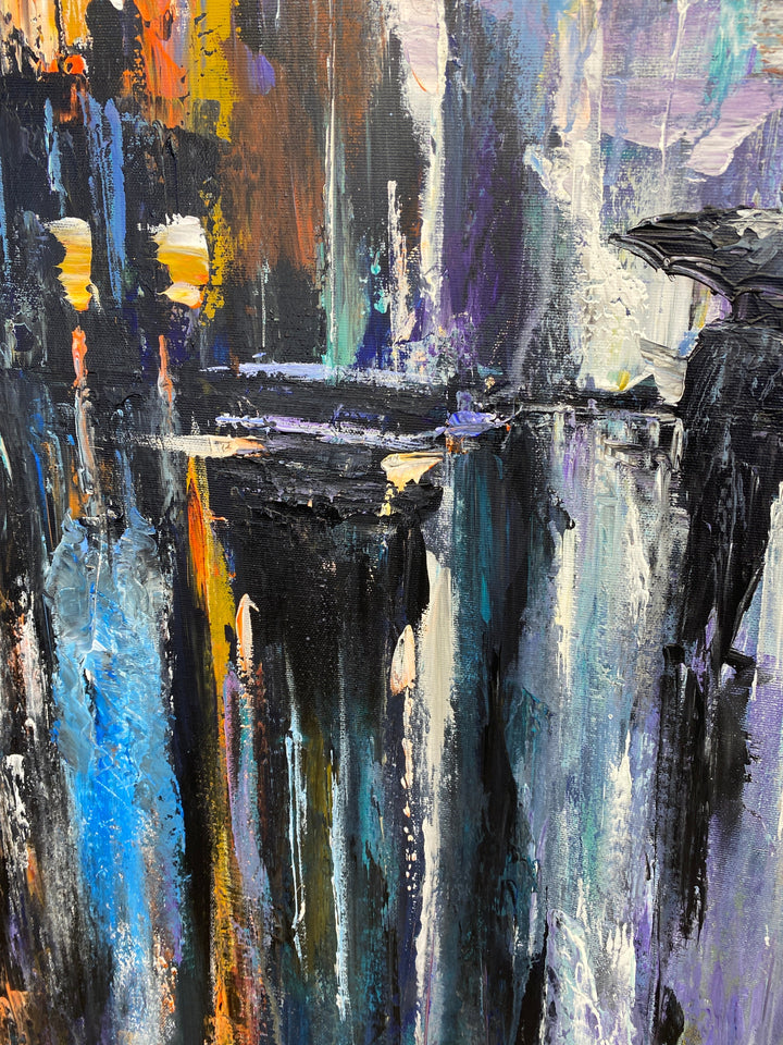 NIGHTTIME CITYSCAPE 39.4"x27.5"