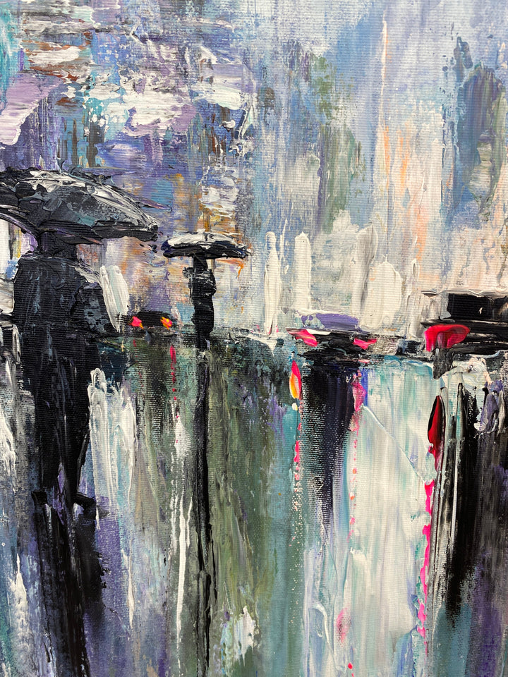 NIGHTTIME CITYSCAPE 39.4"x27.5"