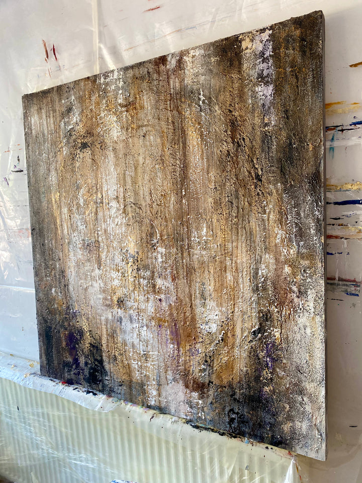 GLIDED LAYERS 46"x46"