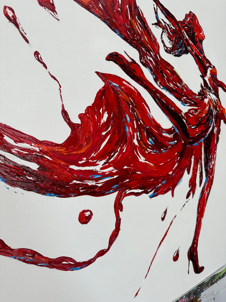 POURED PASSION 46"x34"