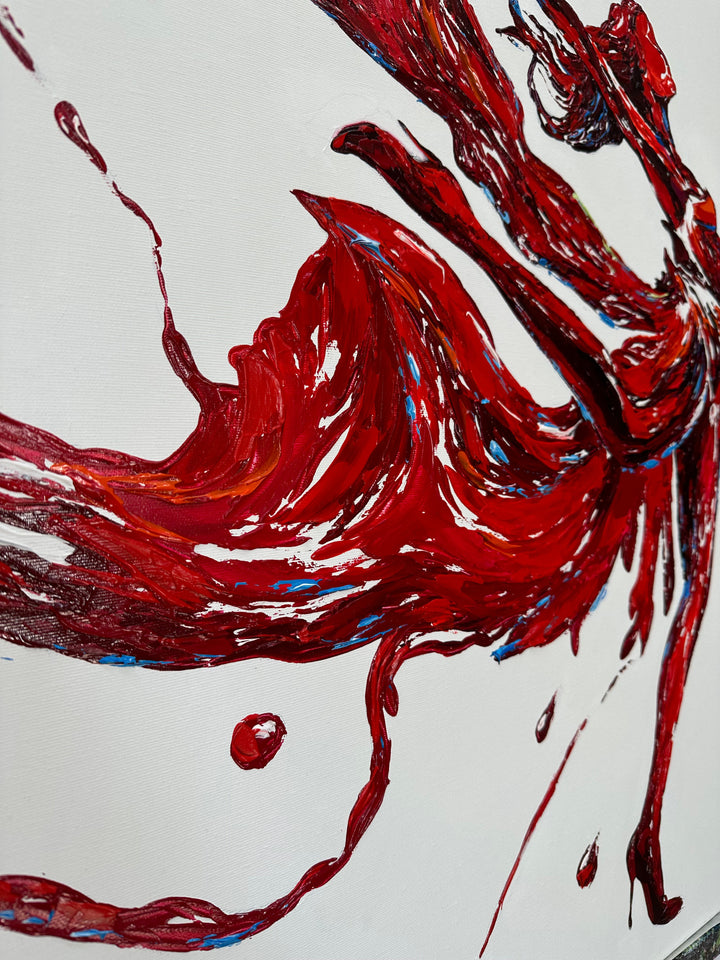 POURED PASSION 46"x34"