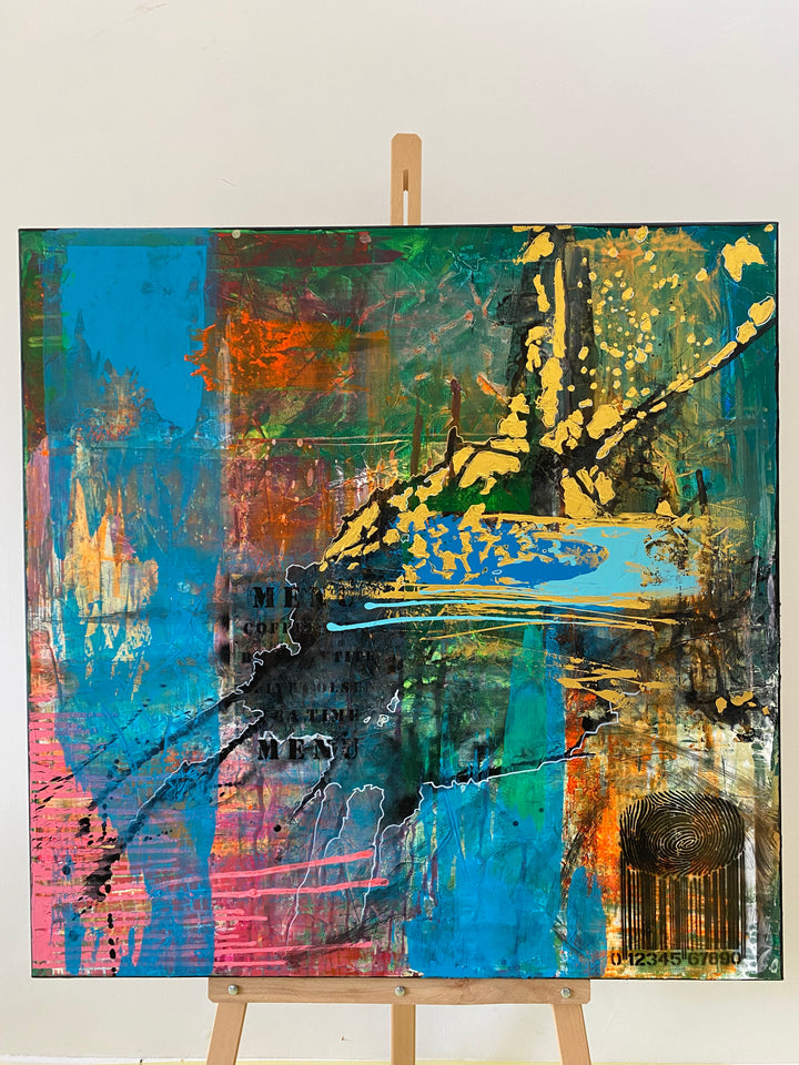 ENCODED VIBRANCE 40"x40"