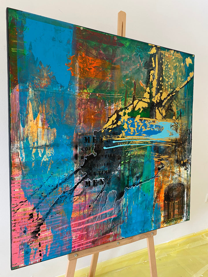 ENCODED VIBRANCE 40"x40"