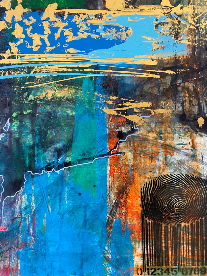 ENCODED VIBRANCE 40"x40"