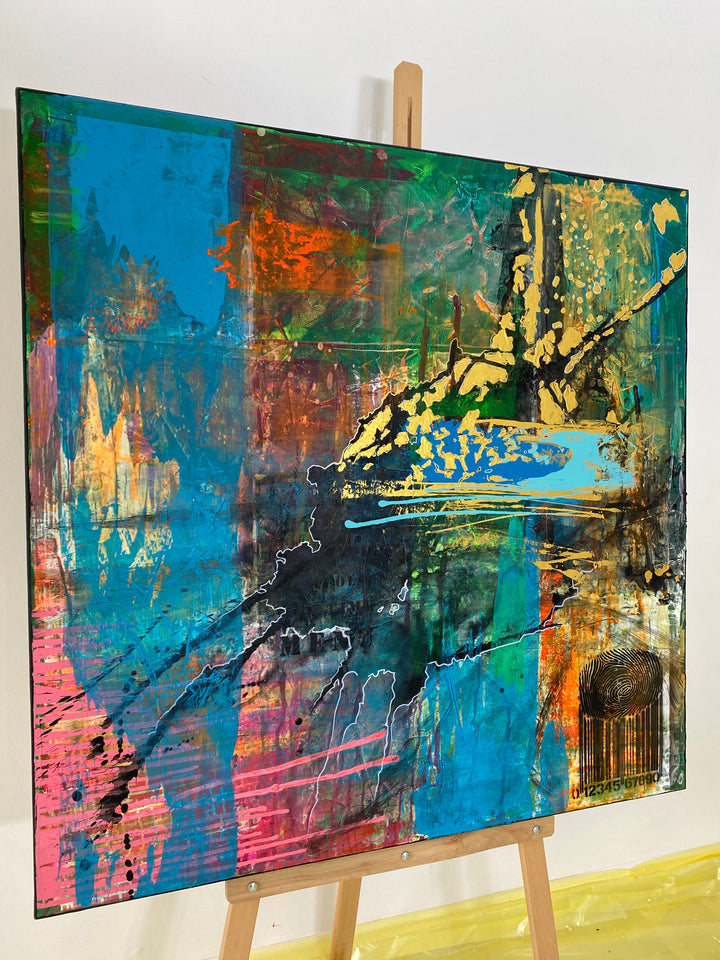 ENCODED VIBRANCE 40"x40"