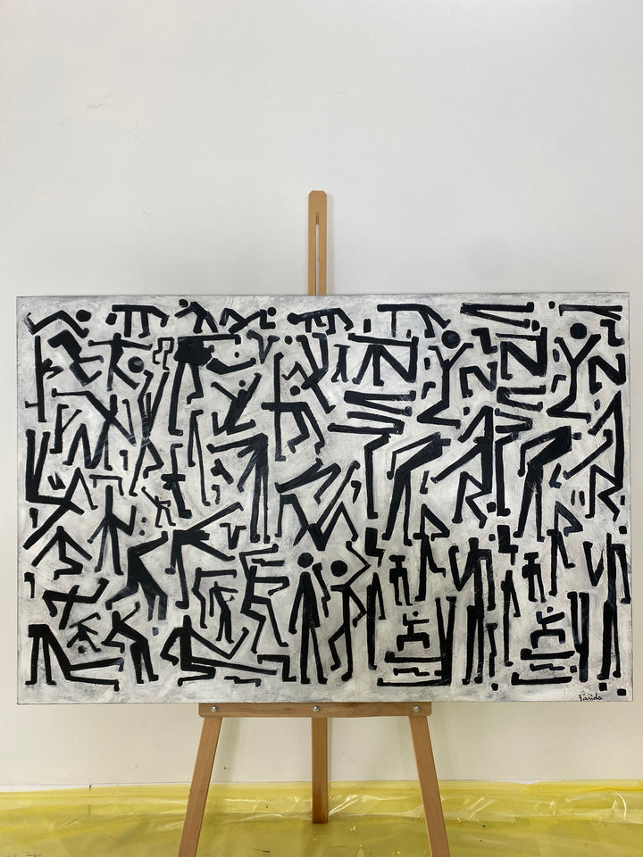 PRINITIVE CONVERSATION 36"x54"