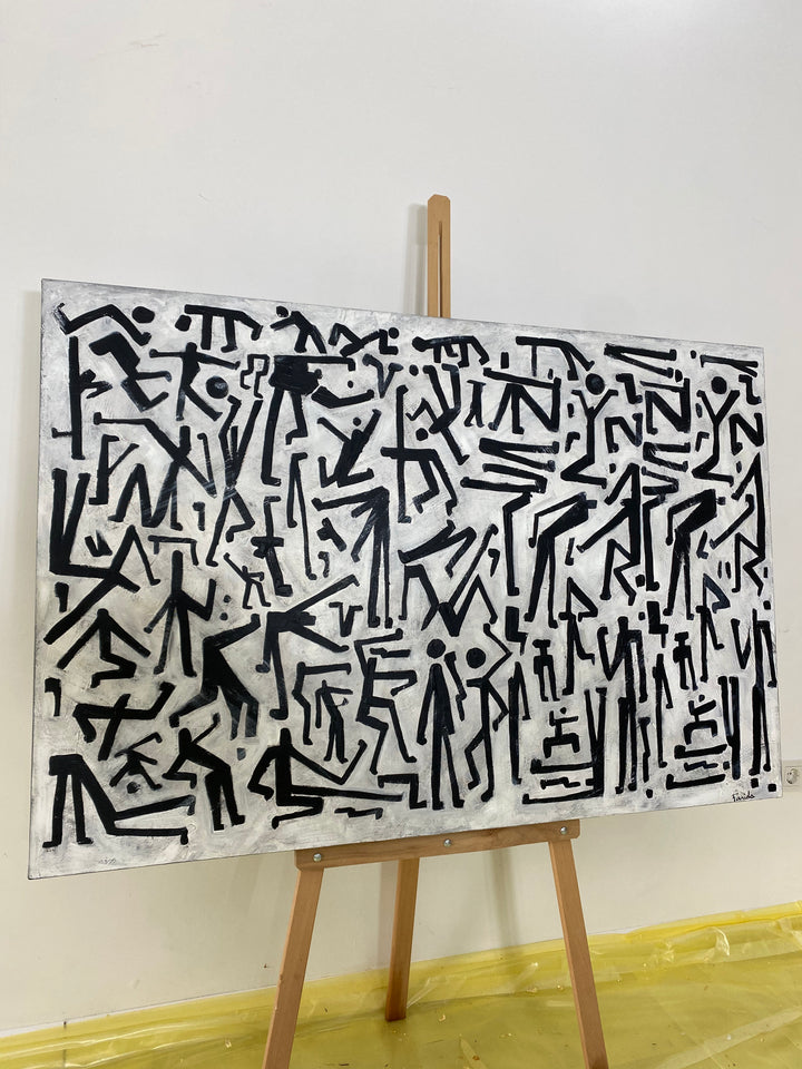 PRINITIVE CONVERSATION 36"x54"