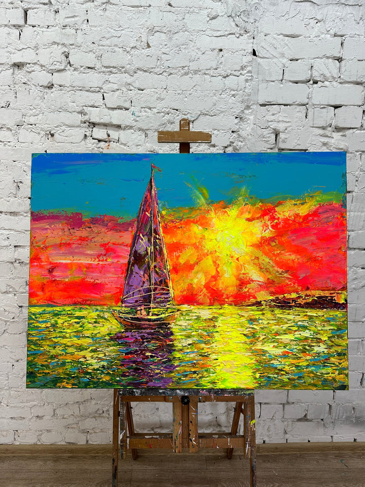 SUNSET SAIL 30"x46"