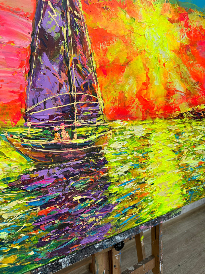 SUNSET SAIL 30"x46"