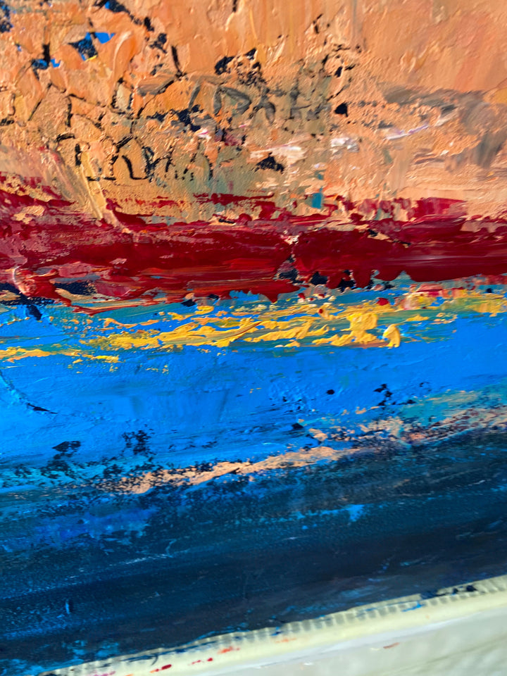 SUNSET LAYERS 32"x32"