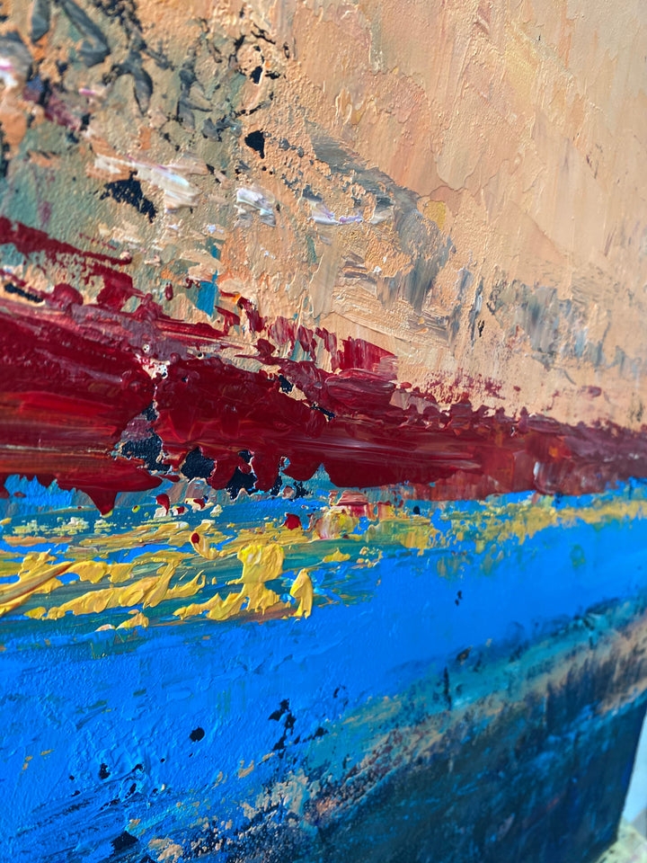 SUNSET LAYERS 32"x32"