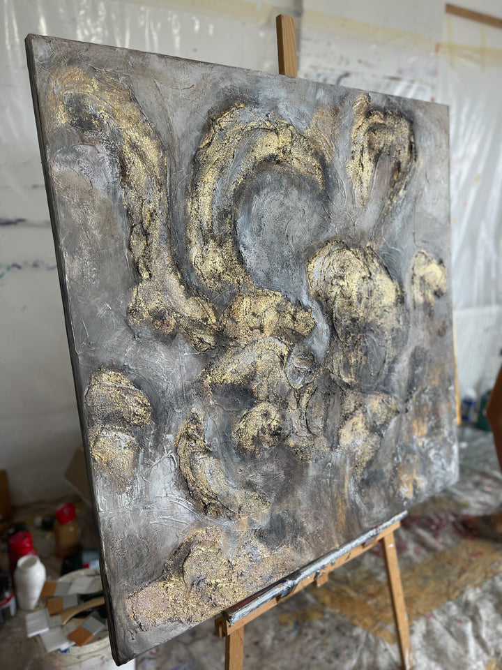 GLIMMERING SHADOWS 40"x40"