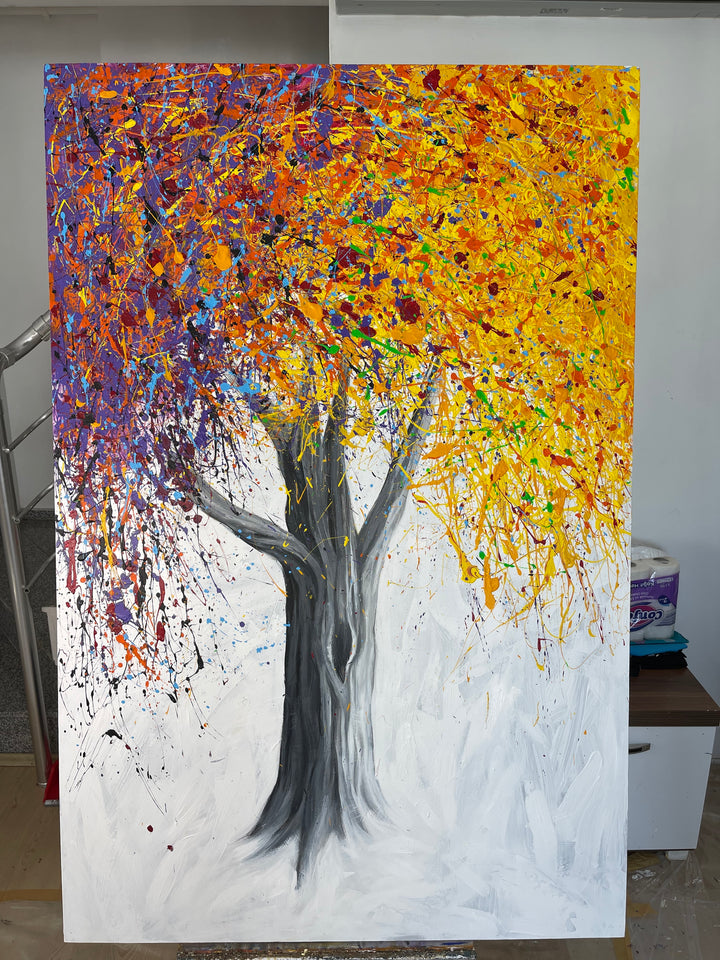 GLEAMING AUTUMN WHIRL 60"x39.4"