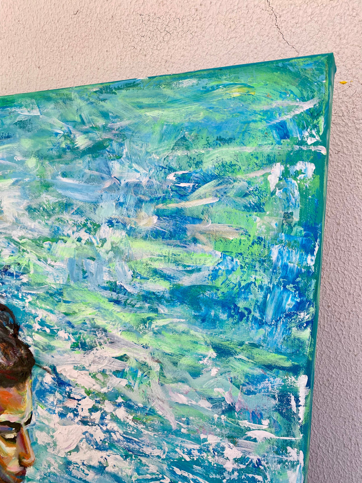 LADY OF THE LAKE 40"x40"