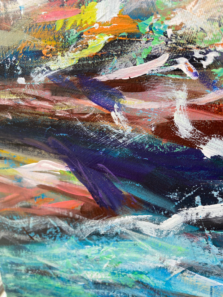 LADY OF THE LAKE 40"x40"