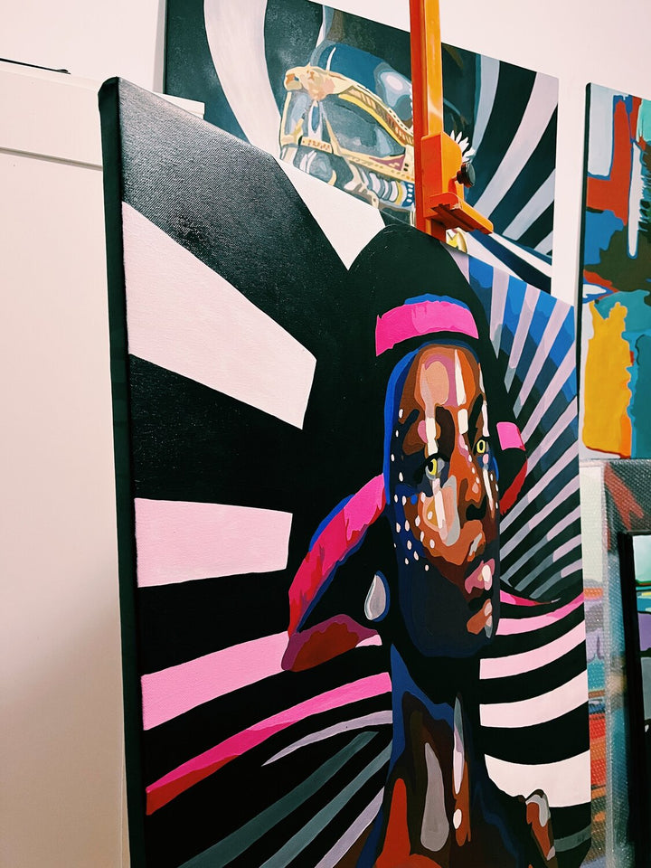 COSMIC GIRL 43.3"x43.3"