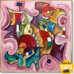 SWIRL OF INNER VOICES 32"x32"