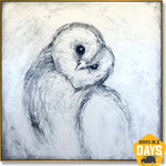 BARN OWL 39.3"x39.3"
