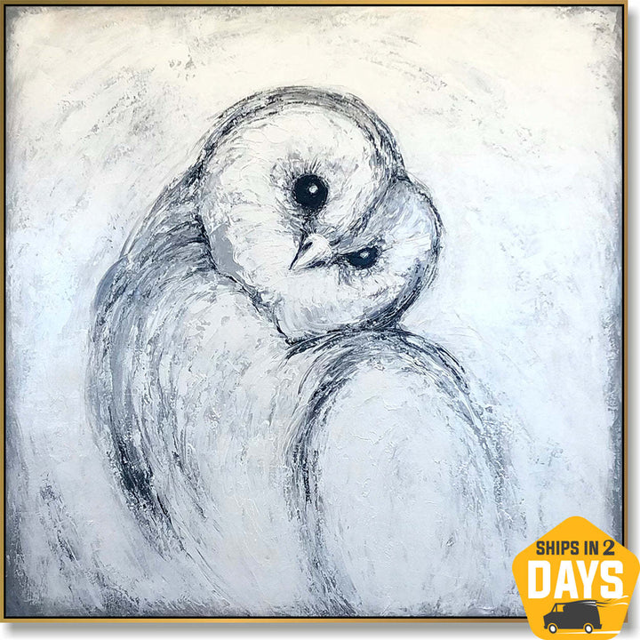 BARN OWL 39.3"x39.3"