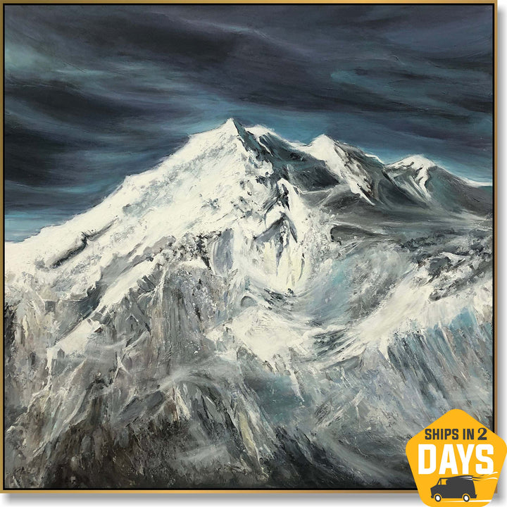 WHITE PEAKS 40"x40"