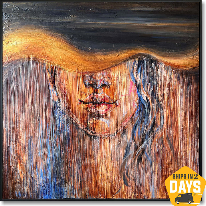 VEILED GAZE 39.3"x39.3"